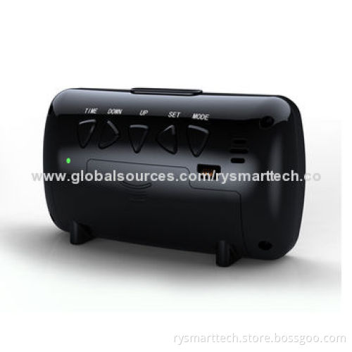 Black Pearl Alarm Clock Hidden Camera DVR